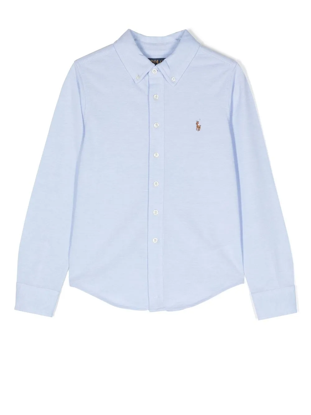 

Ralph Lauren Kids embroidered-pony detail shirt - Blue