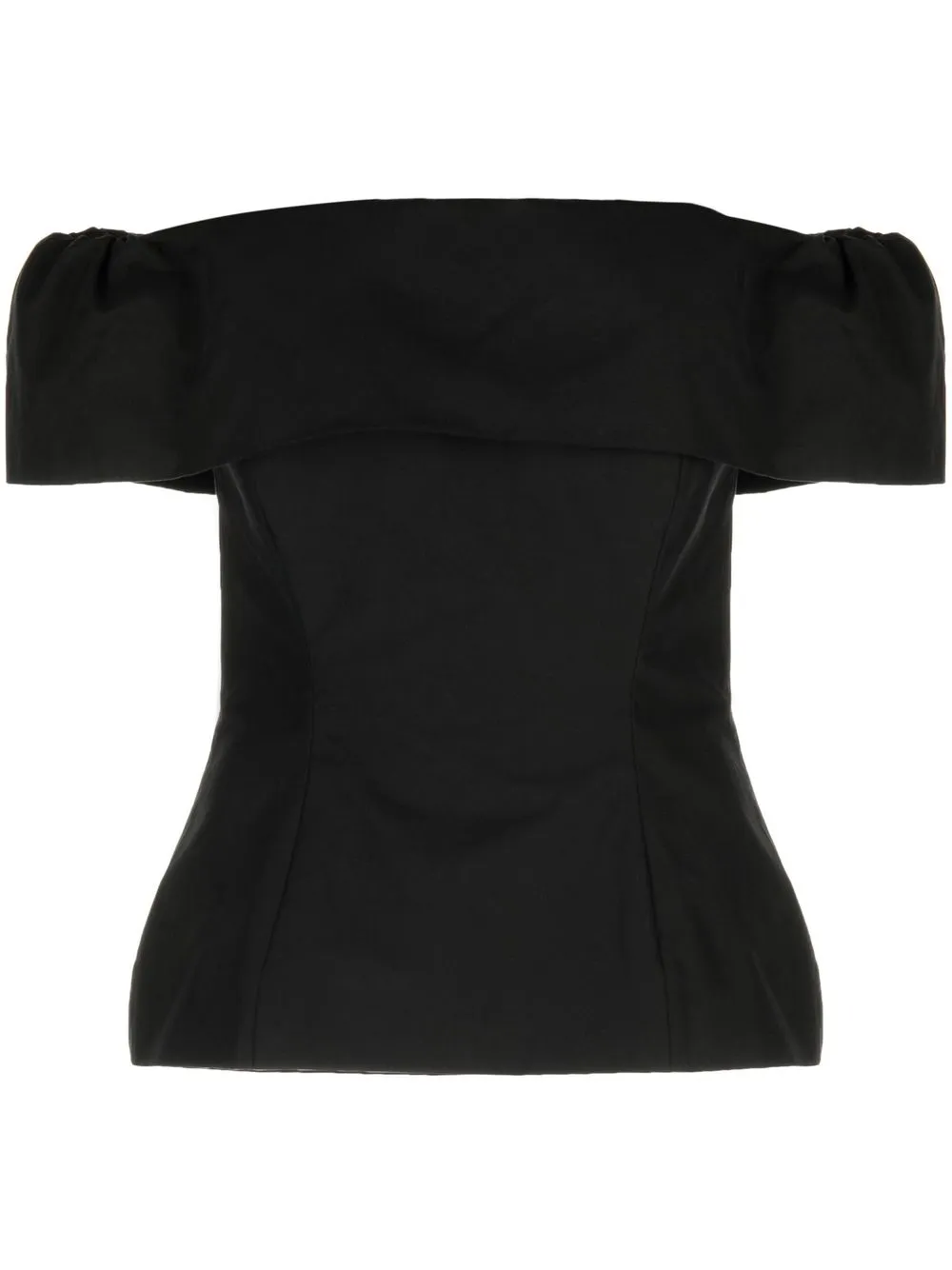 

Molly Goddard off-shoulder corset top - Black
