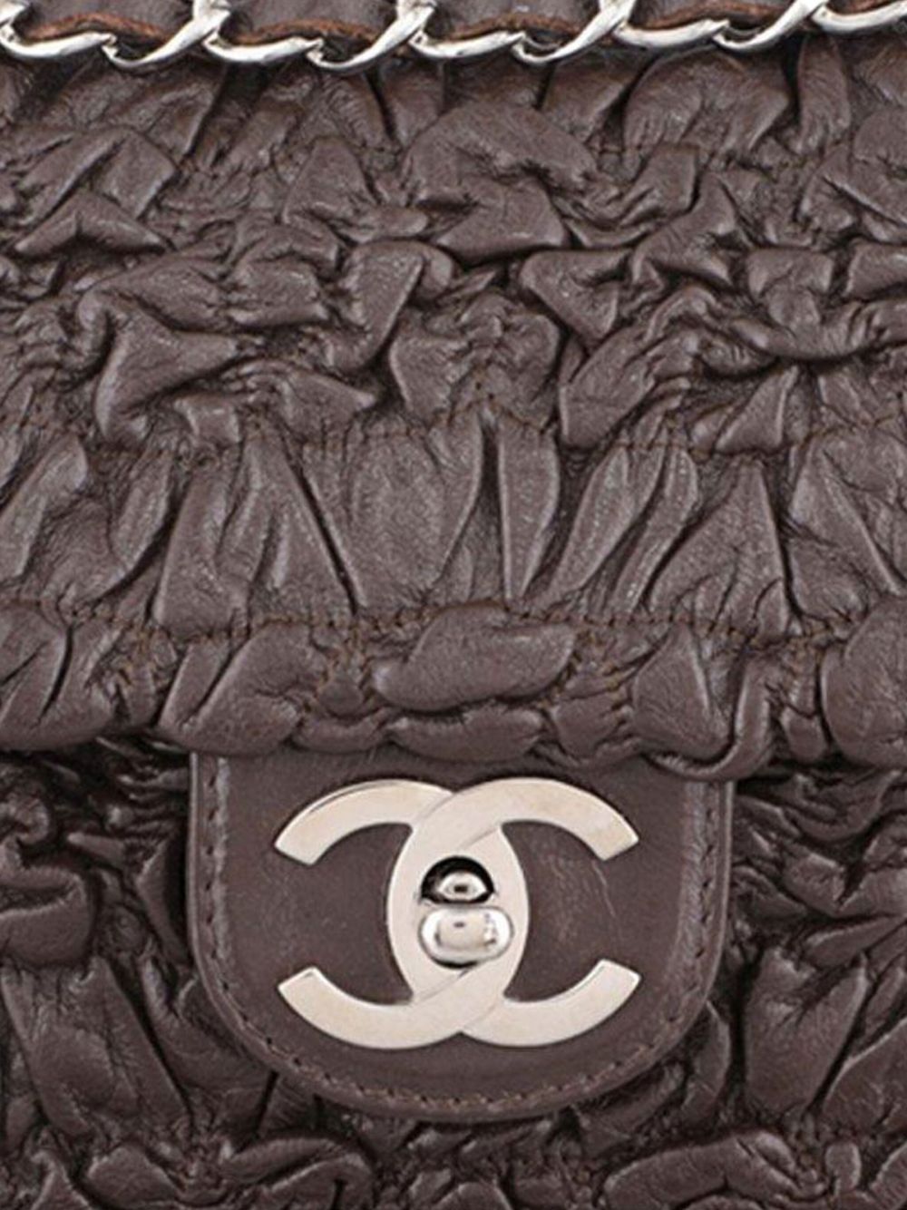 CHANEL 2007 Astrakhan leather shoulder bag Women