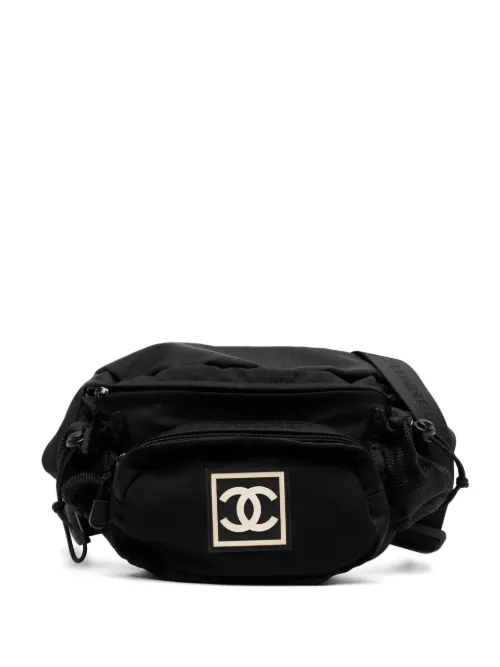 Sac banane en nylon - CHANEL Pre-Owned - Modalova