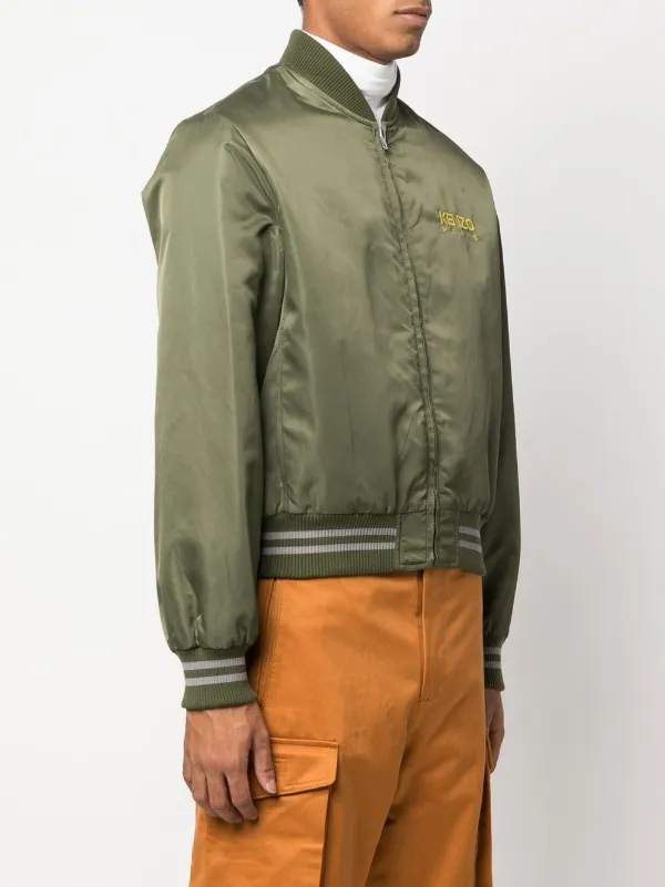 Kenzo embroidered-logo Bomber Jacket - Farfetch