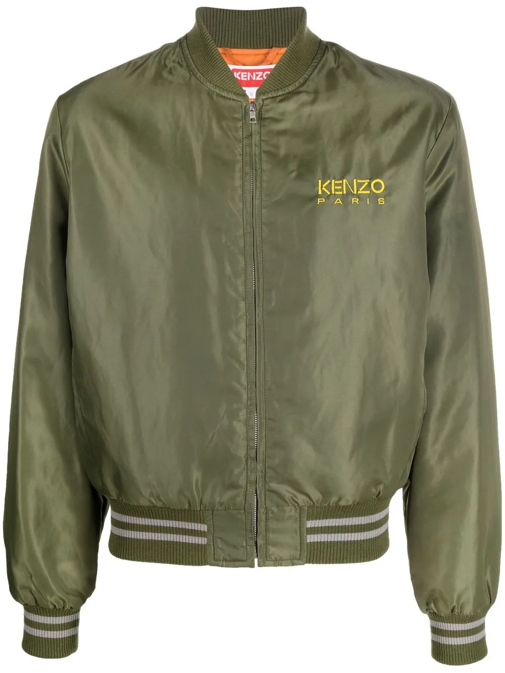 

Kenzo embroidered-logo bomber jacket - Green