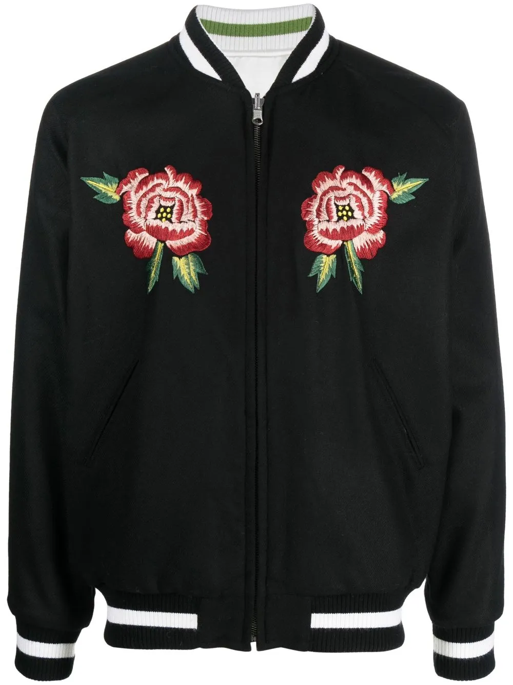 

Kenzo France Japan reversible bomber jacket - Black