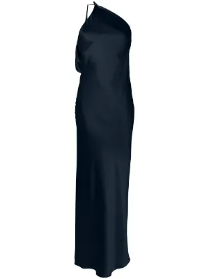 Michelle Mason Asymmetrical Design Silk Gown | Blue | FARFETCH Michelle Mason Asymmetrical Design Silk Gown | Blue | FARFETCH