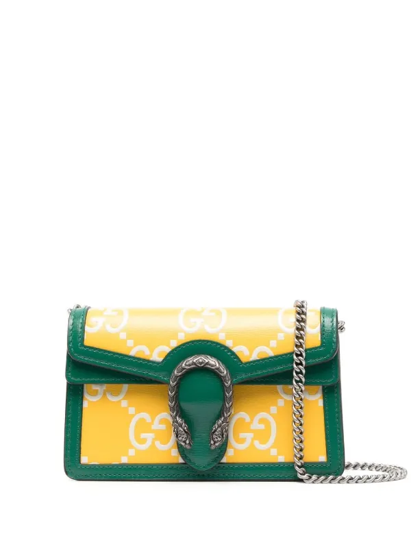 Dionysus GG Supreme Super Mini Crossbody Bag in Multicoloured - Gucci