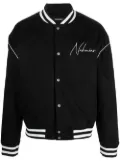 Nahmias graphic-print bomber jacket - Black