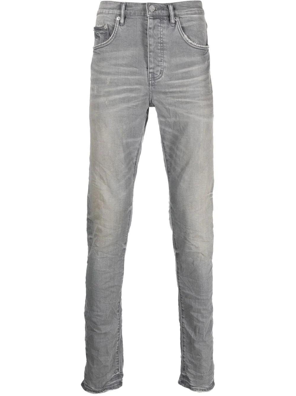 

Purple Brand jeans slim con bolsillos - Gris