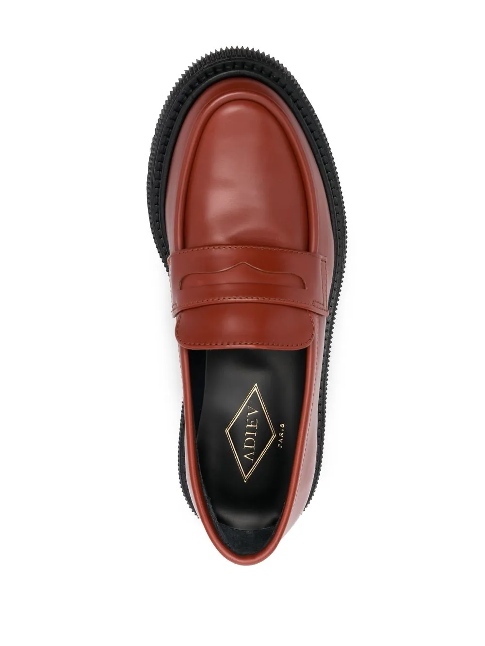 Shop Adieu Type 159 Leather Loafers In Brown