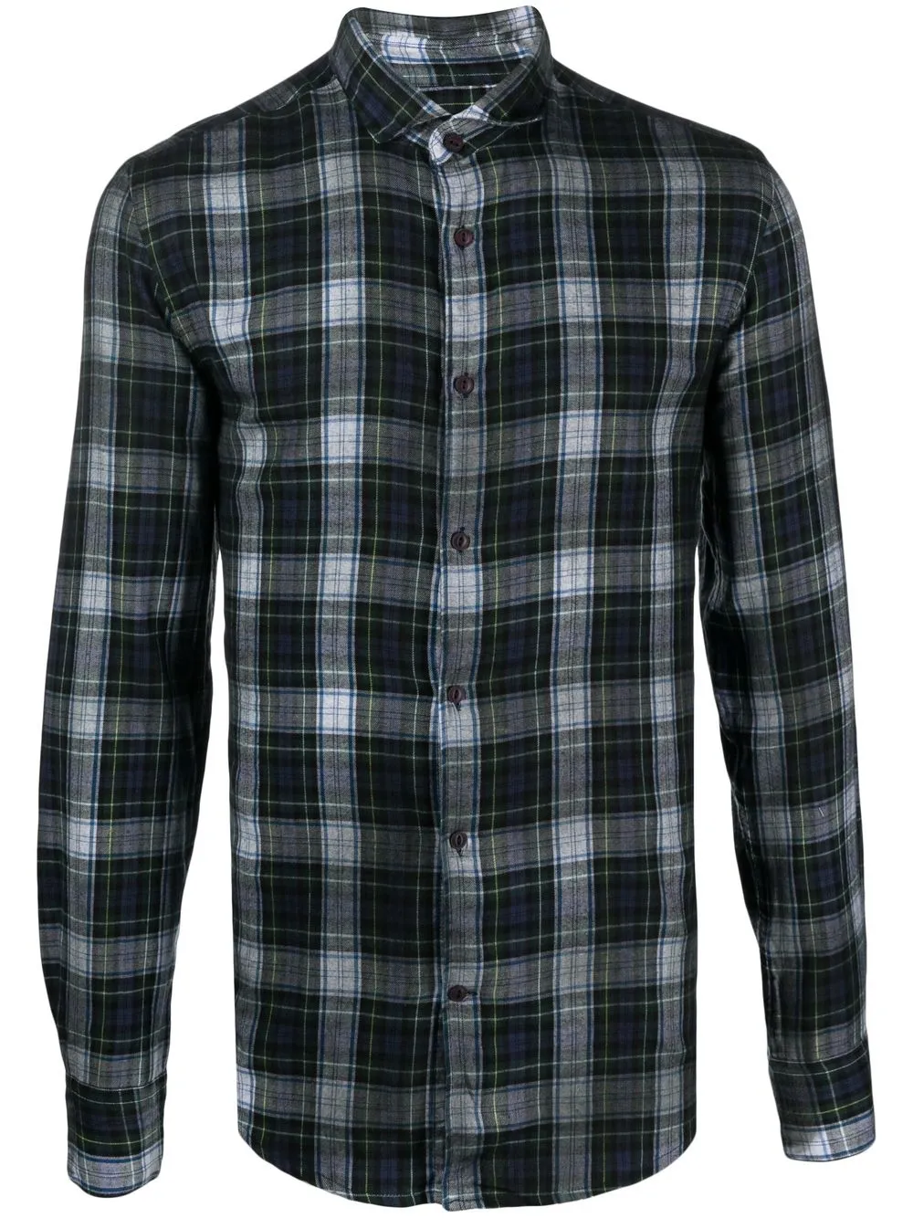 

Deperlu plaid-check print shirt - Grey