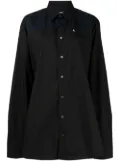 Raf Simons Embroidered lettering cotton shirt - Black