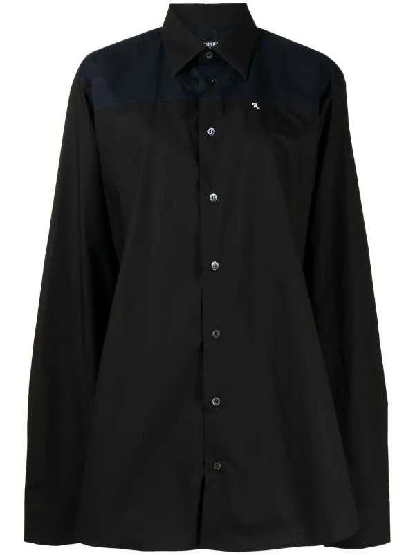 Raf Simons エンブロイダリー シャツ | ブラック | FARFETCH JP