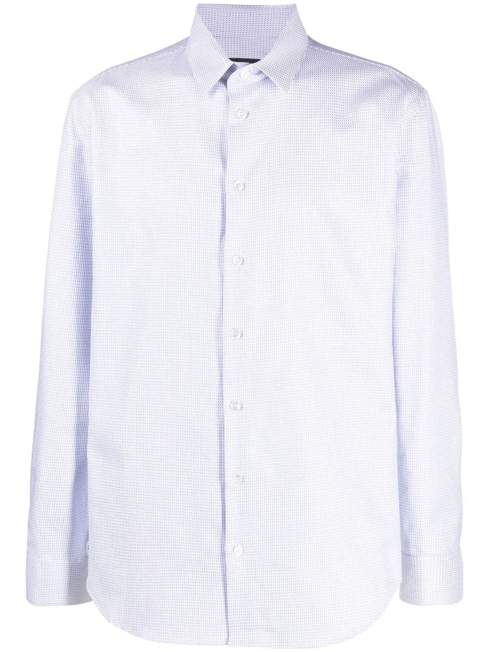 

Giorgio Armani camisa con motivo geométrico - Blanco