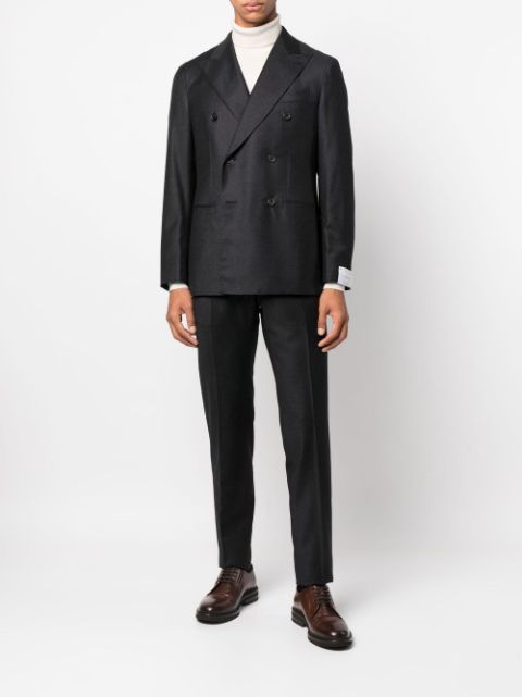 Caruso double-breasted two-piece Suit - Farfetch