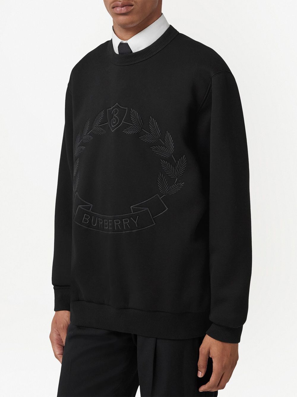 Burberry Oak Leaf-embroidery Sweatshirt - Farfetch