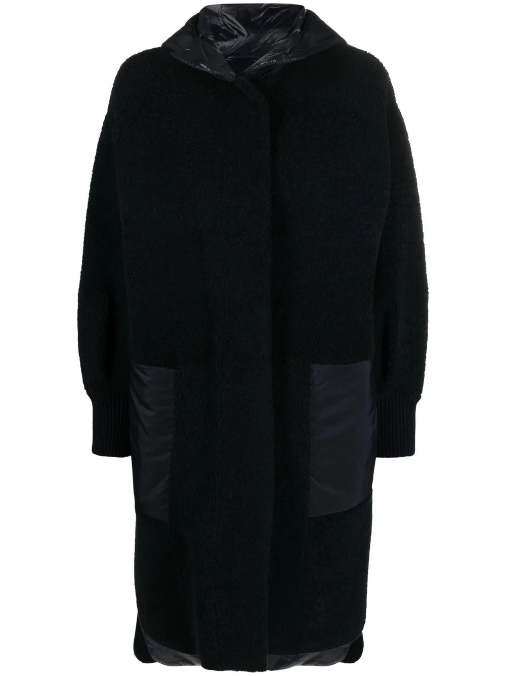 

Fabiana Filippi hooded shearling coat - Blue