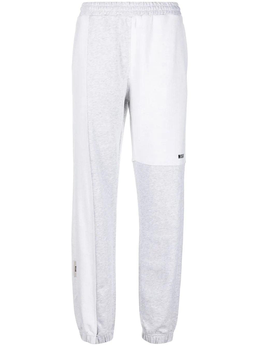 

MSGM logo-pint panelled track pants - Grey