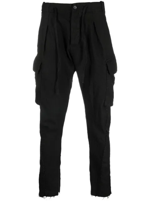 Masnada drawstring tapered trousers