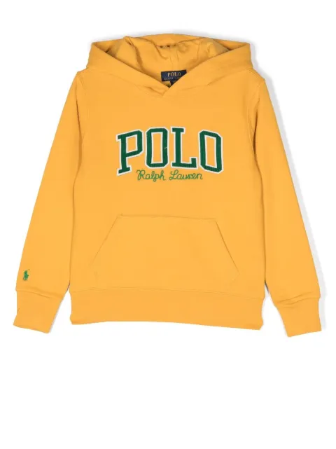 POLO RALPH LAUREN KIDS embroidered-logo pullover hoodie