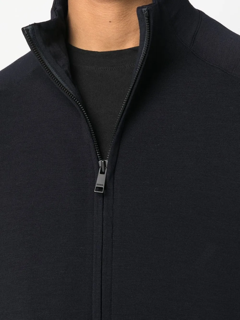 Ermenegildo Zegna ネイビー セーター クォータージップ 未使用 エルメネジルドゼニア Ermenegildo Zegna ニット