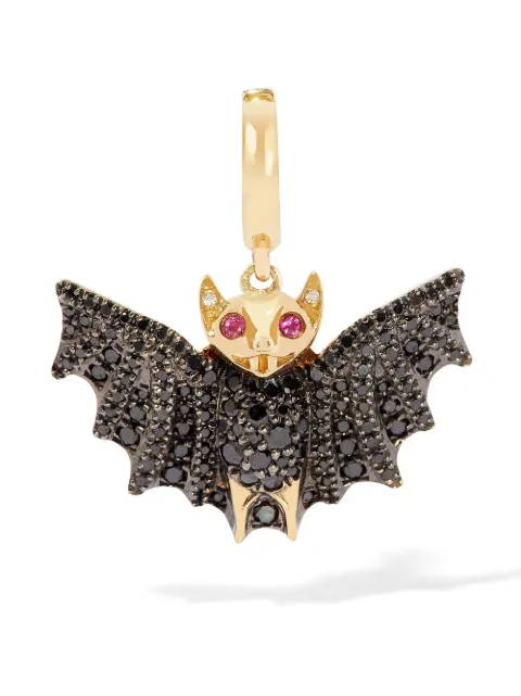Annoushka 18kt yellow gold Mythology Bat diamond charm