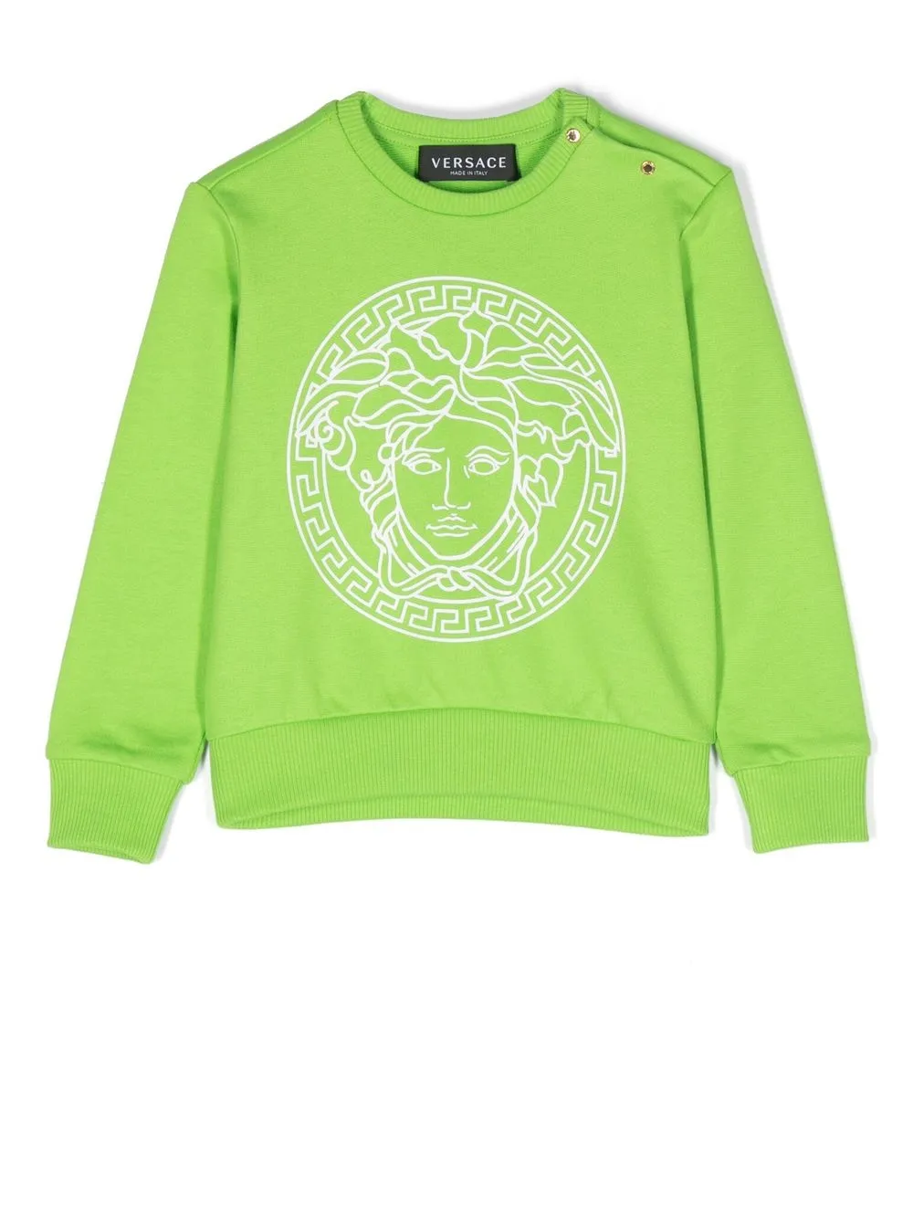 

Versace Kids sudadera Medusa con logo estampado - Verde