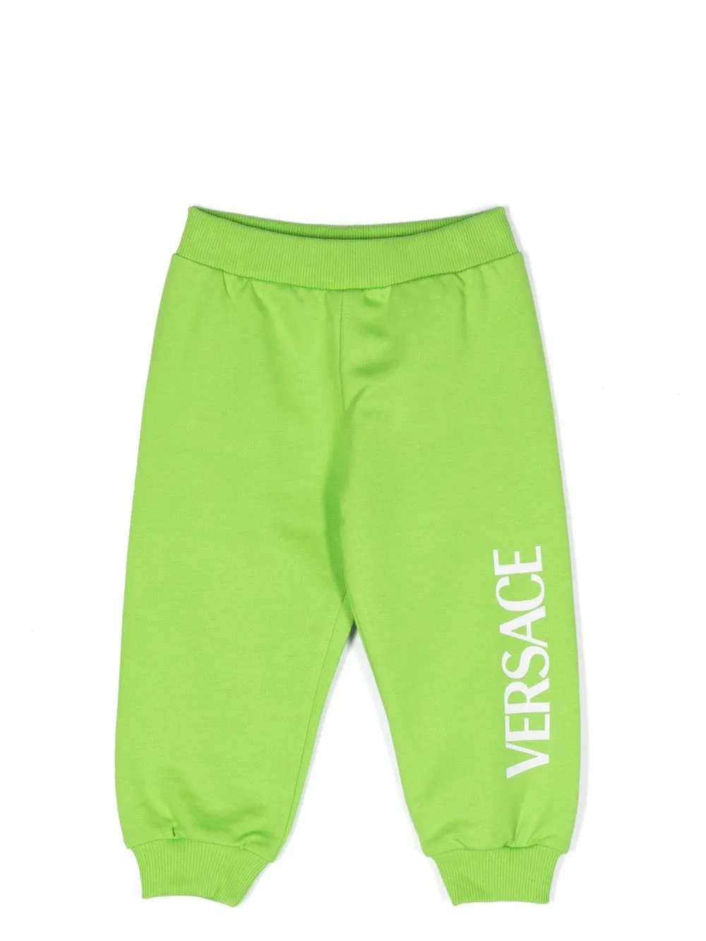 

Versace Kids logo-print joggers - Green