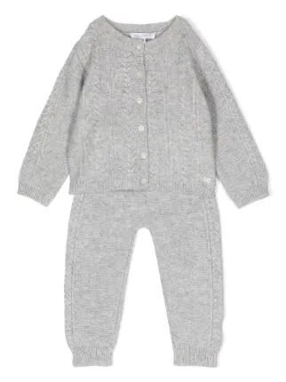 Grey cable cheap knit tracksuit