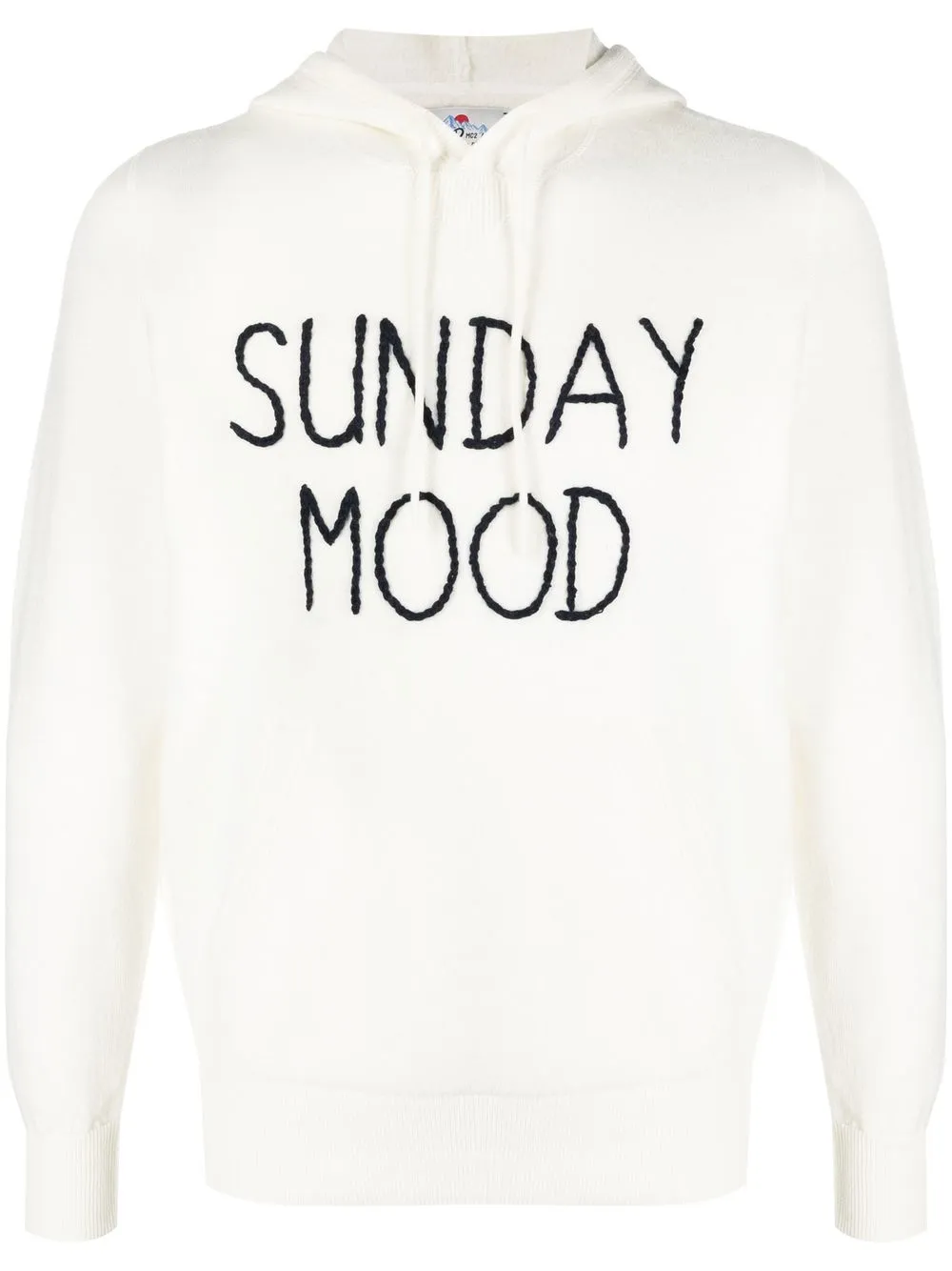 

MC2 Saint Barth hoodie Sunday Mood bordado - Blanco