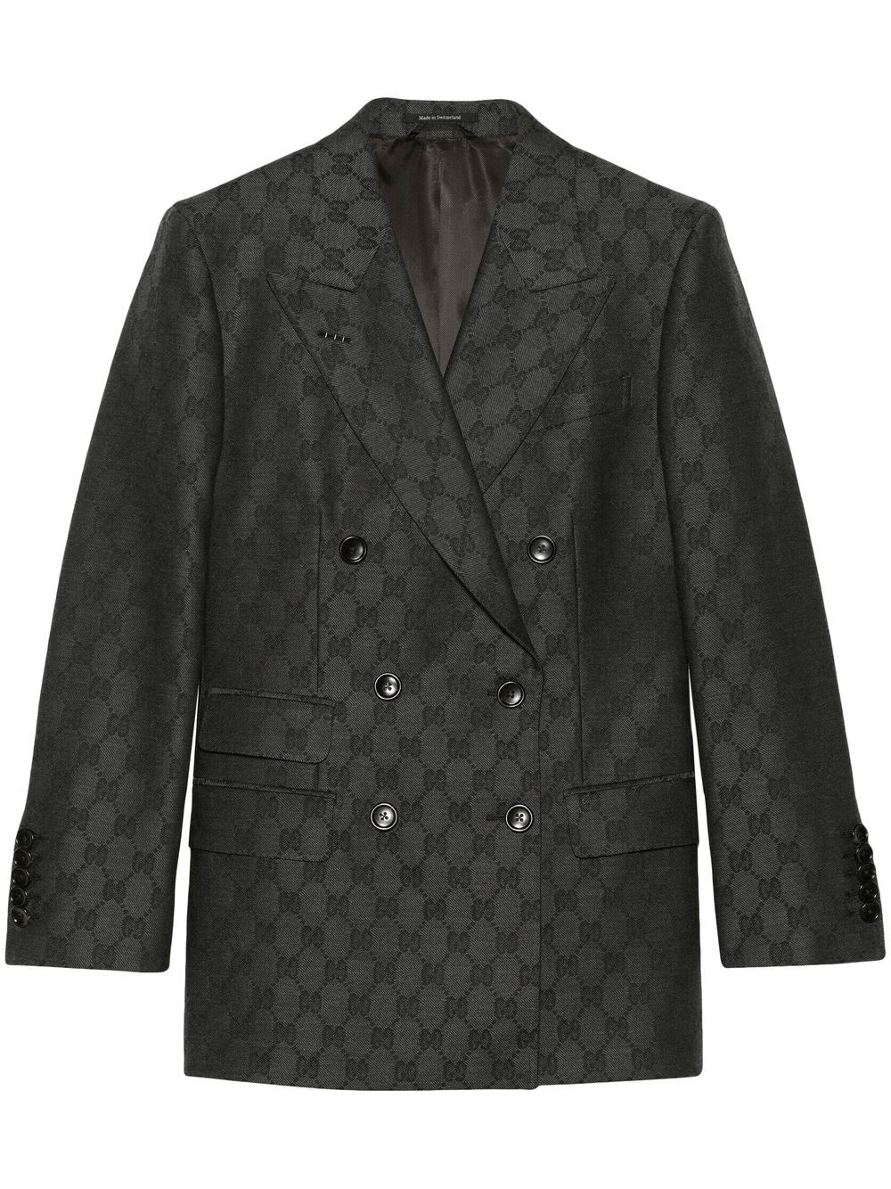 Image 1 of Gucci blazer con monograma y doble botonadura