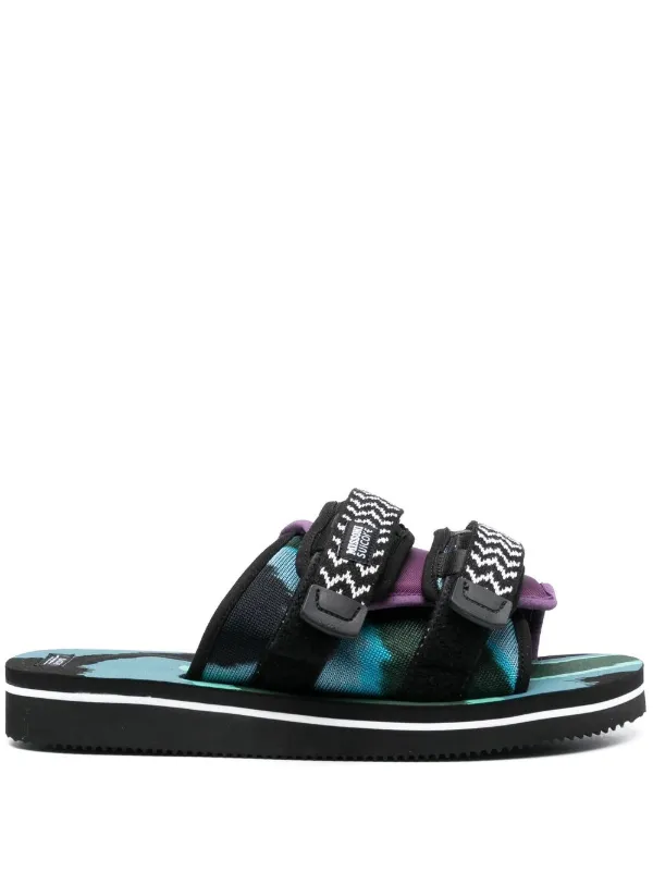 土曜日削除します！SUICOKE サンダル ダブルストラップ ブラック Suicoke ダブルストラップ サンダル | ブラック | FARFETCH JP