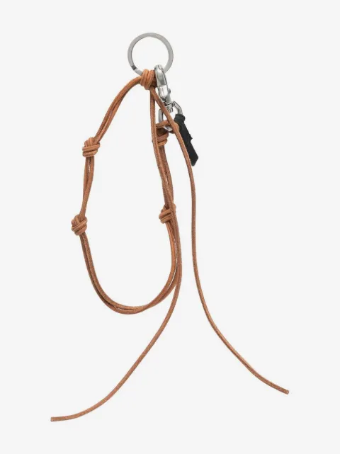 OUR LEGACY Ladon knotted leather keychain