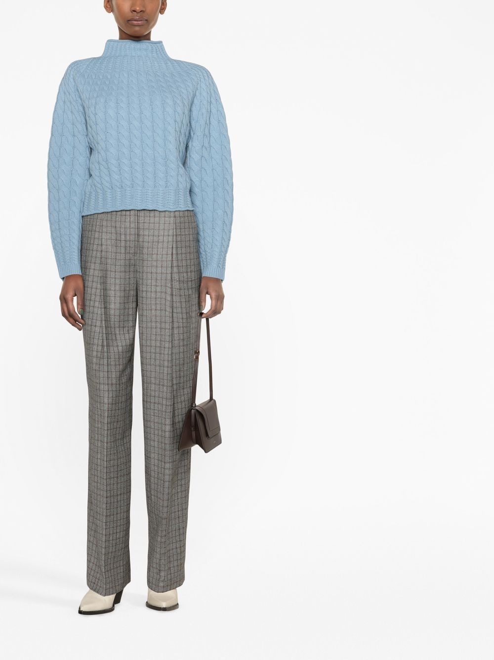 Theory Cable-knit Mock Neck Jumper - Farfetch