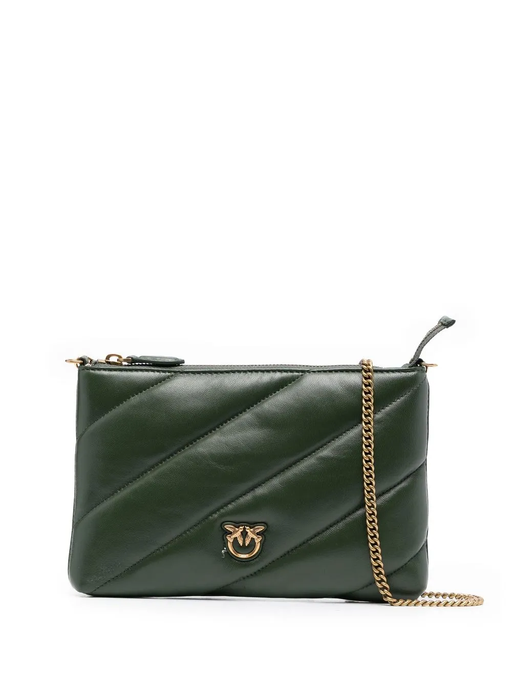 

PINKO quilted clutch bag - Green