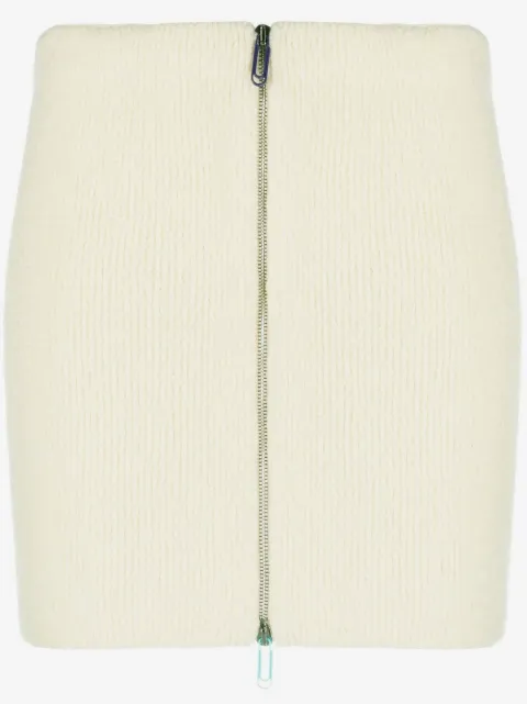 Off-White zip-front knit skirt