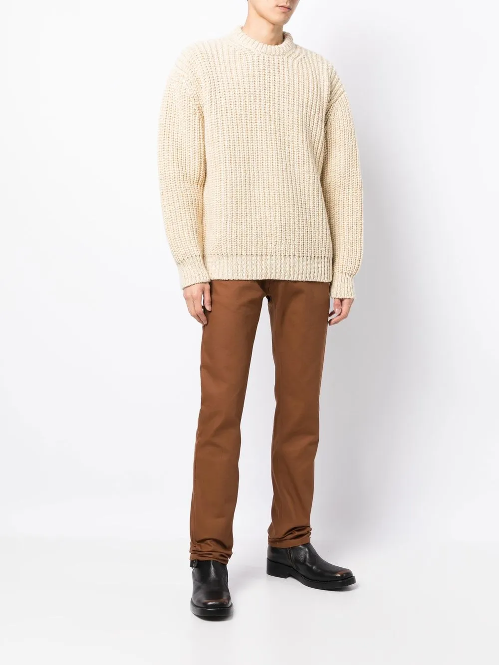 Raf Simons Slim-fit broek - Bruin