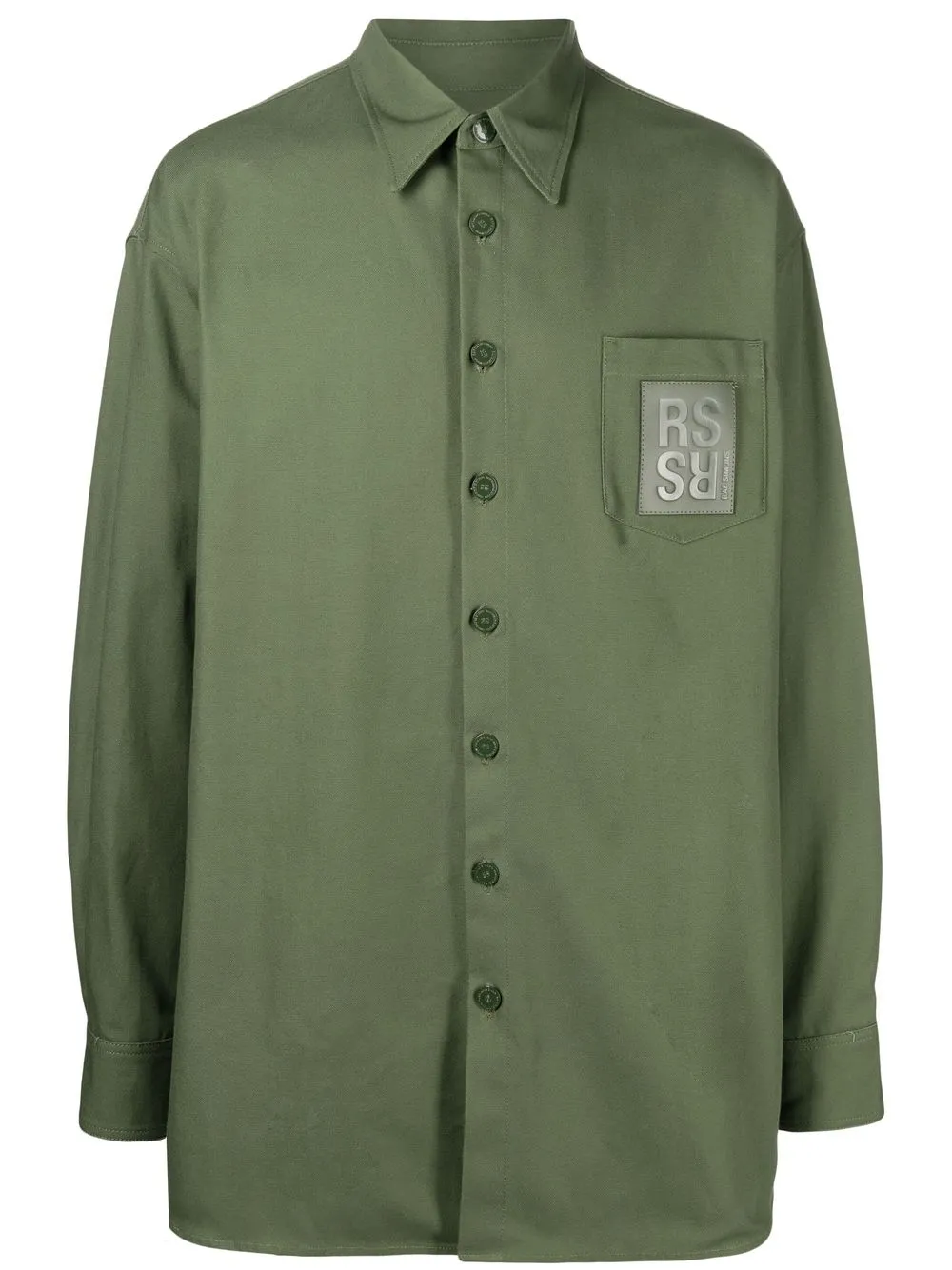 

Raf Simons oversized denim shirt - Green