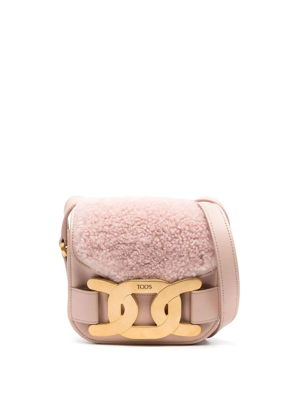 

Tod's bolsa crossbody Kate con placa del logo - Rosado