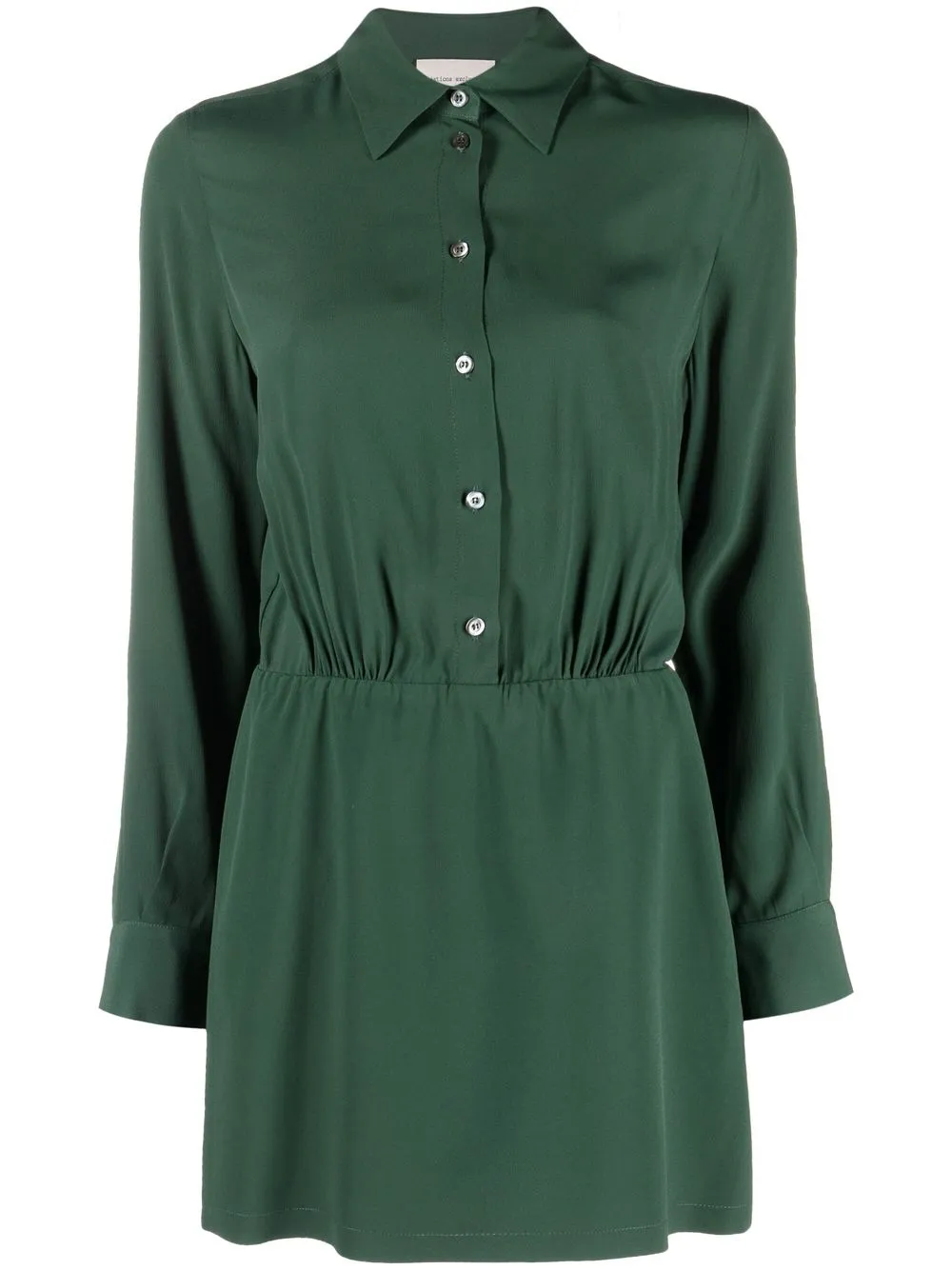 

Semicouture vestido camisero con botones - Verde