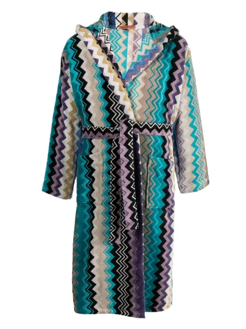 Missoni Home bata con motivo en zigzag