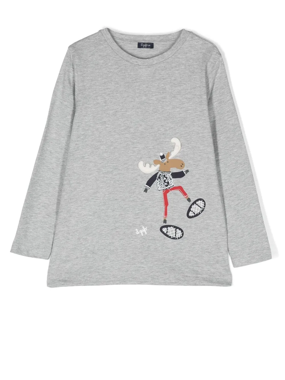 

Il Gufo cotton long-sleeve T-shirt - Grey