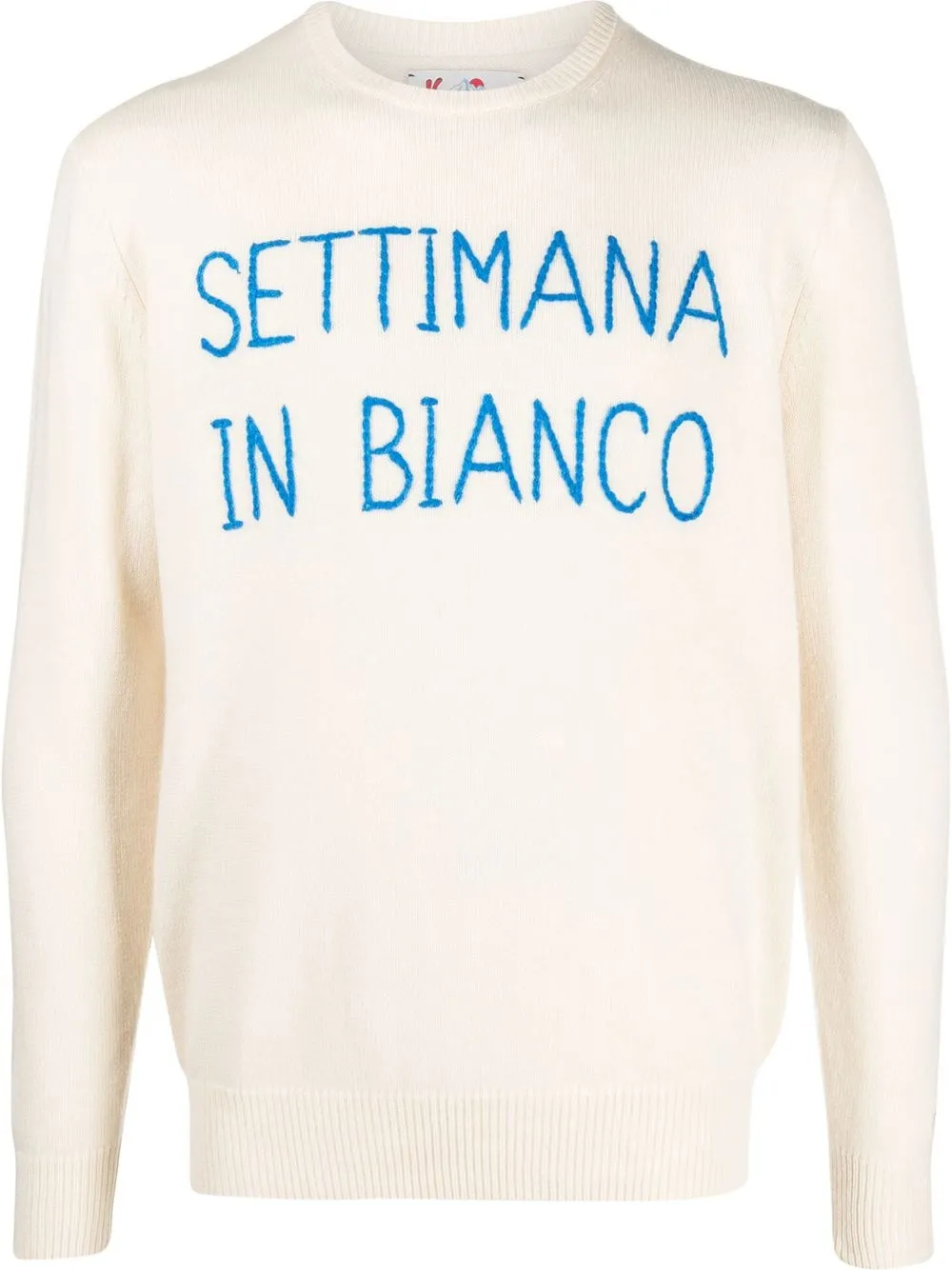 

MC2 Saint Barth Bianco intarsia-knit jumper - White