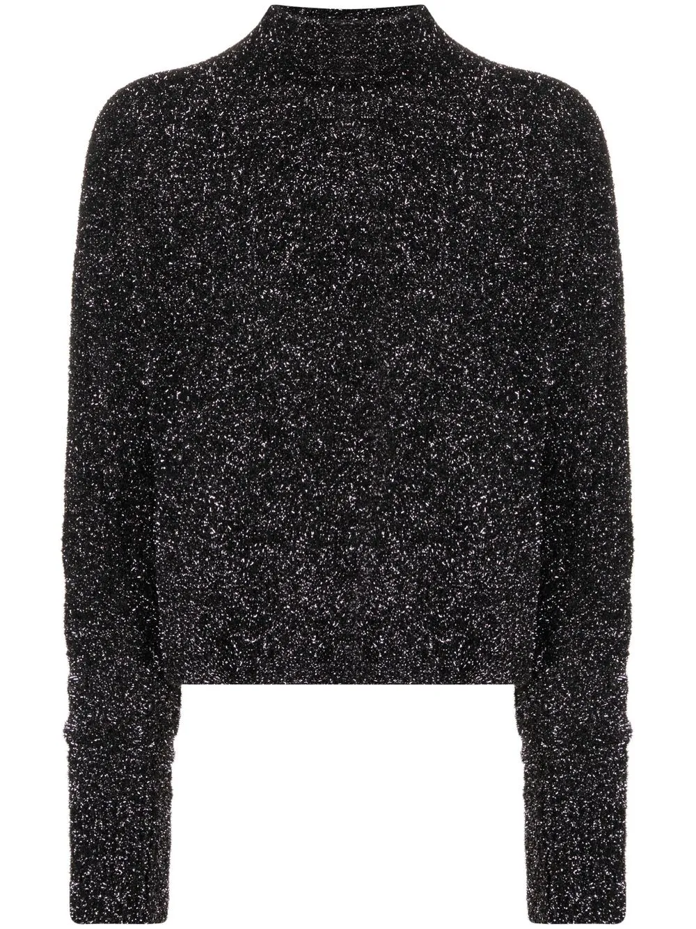 

IRO marl-knit high neck jumper - Black