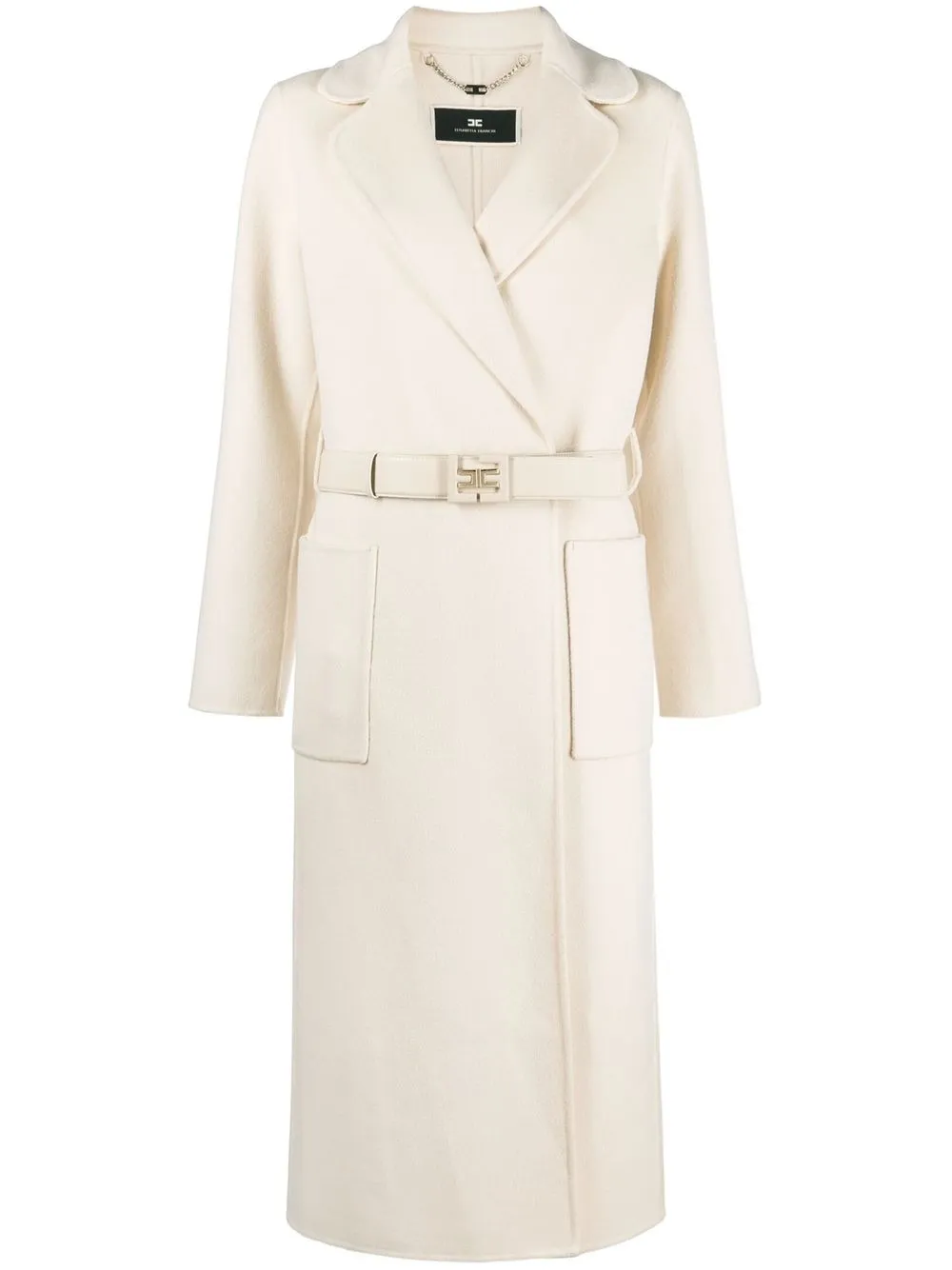 

Elisabetta Franchi long-sleeve single-breasted coat - Neutrals