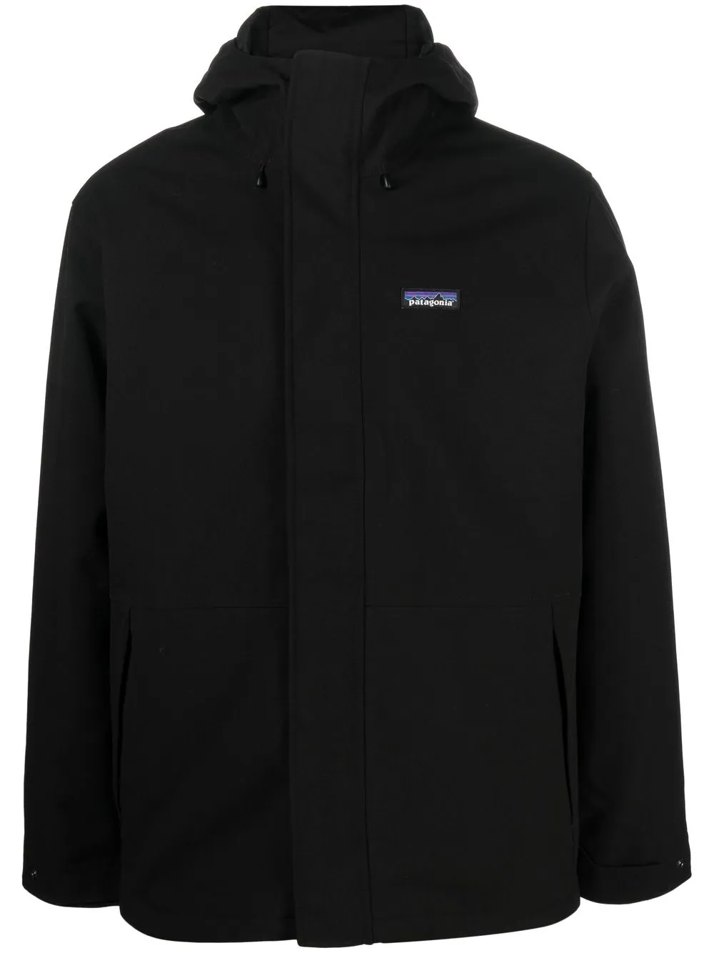 

Patagonia chamarra con logo estampado - Negro