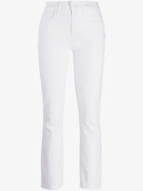 PAIGE slim-cut high-waist jeans