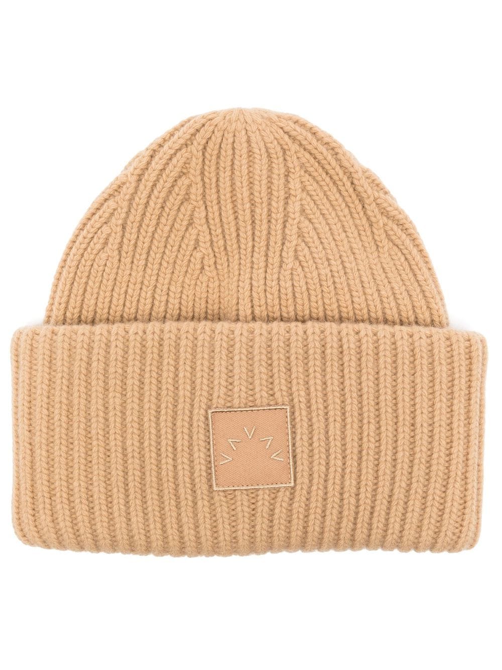 Shop Varley Cresta Logo-patch Beanie In Brown