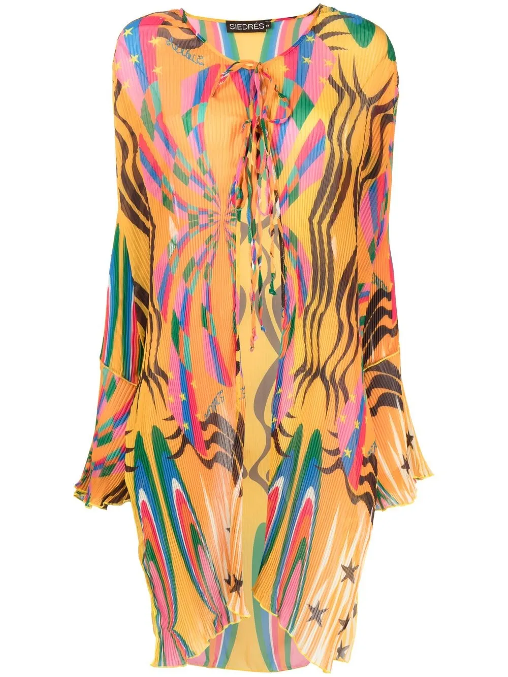 

SIEDRES patterned long-sleeve tunic - Multicolour