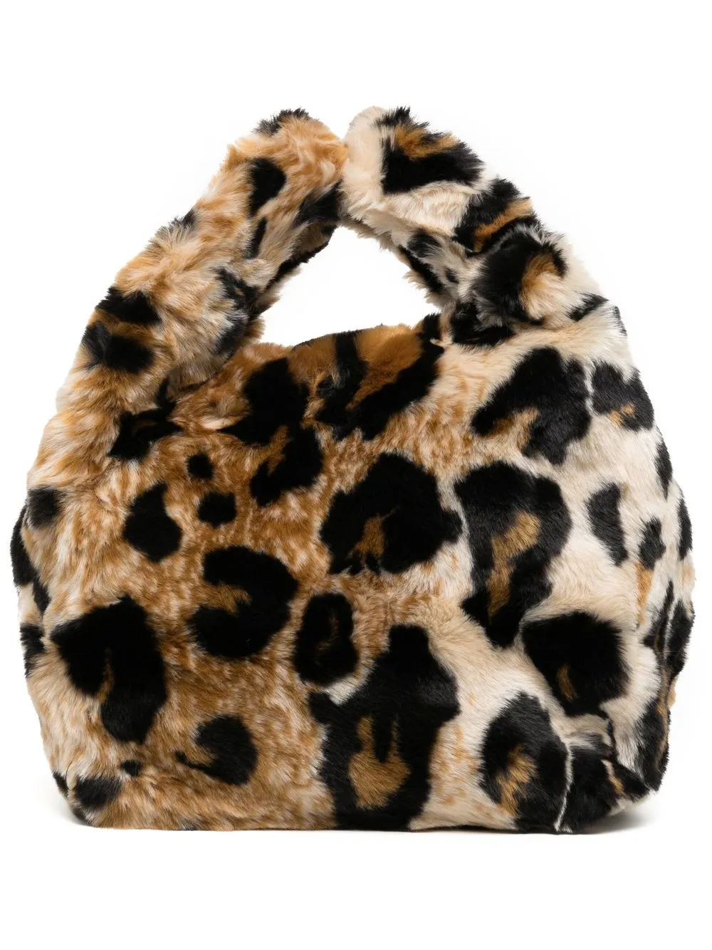 

Jakke Bertha leopard-print faux-fur tote - Neutrals