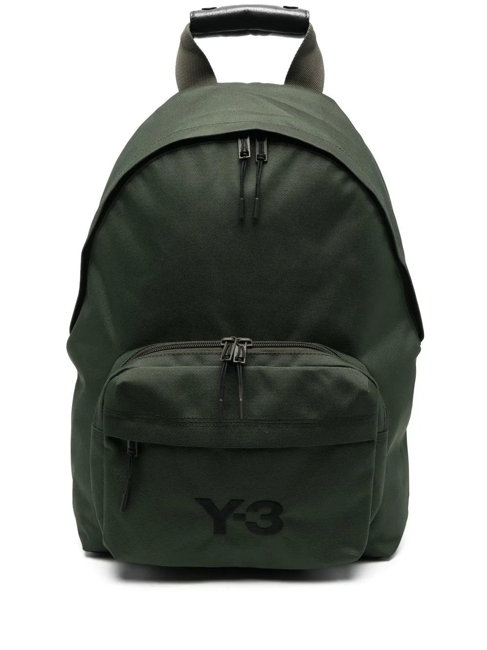 

Y-3 mochila con cierre y logo estampado - Verde