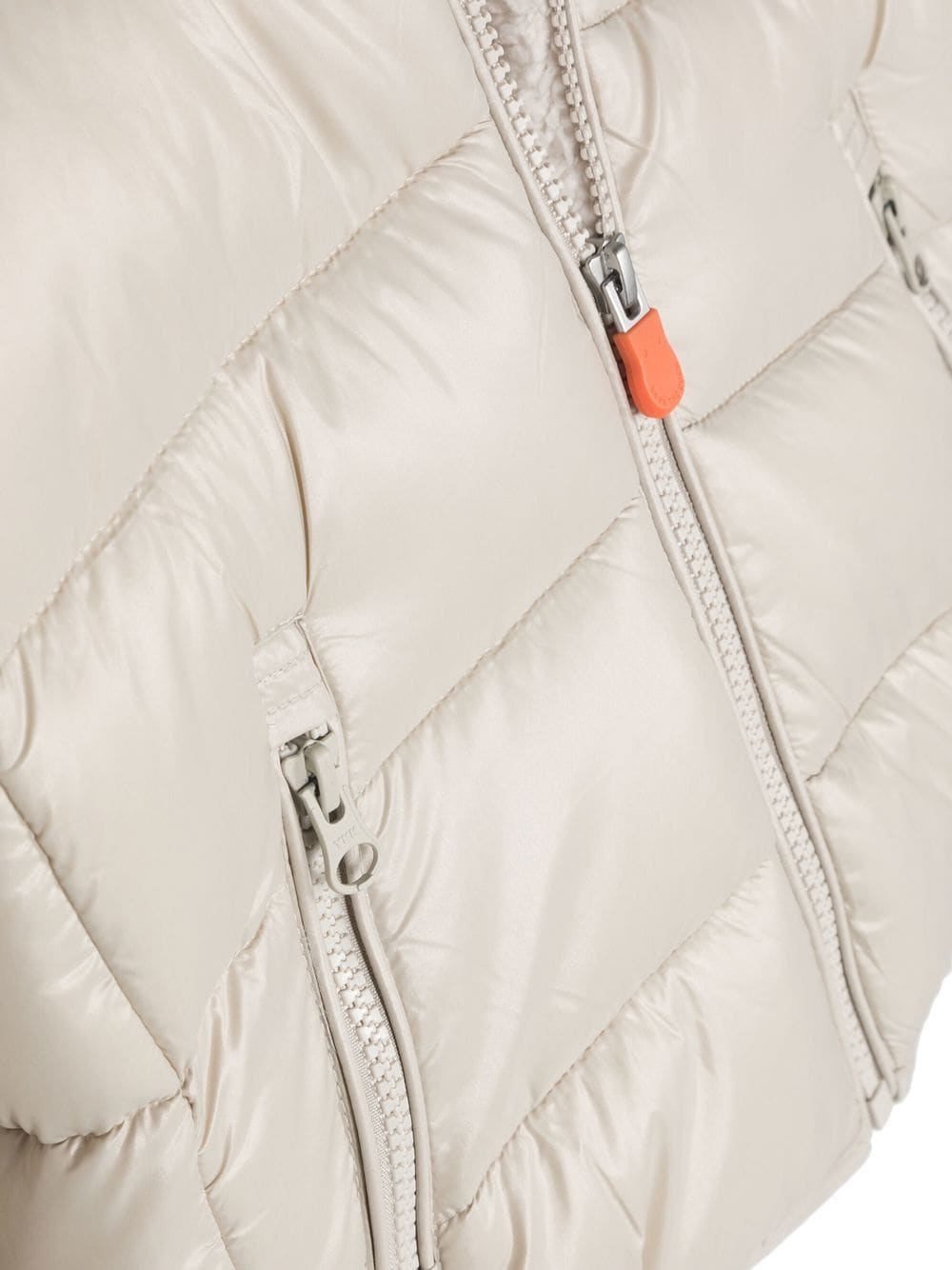 Shop Save The Duck Gluck Hooded Puffer Jacket In Neutrals